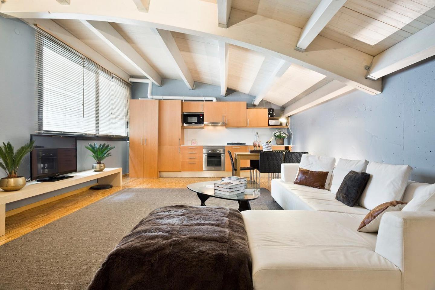 Apartment Barcelona Rentals - Sarria Apartments Near Center Rum bild